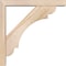 Ekena Millwork Olympic Block Smooth Bracket w/ Offset Brace, Douglas Fir, 3 1/2"W x 18"D x 18"H BKT0402X18X18OLY05SDF - alternate 2